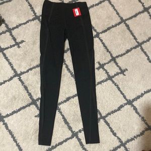 Very Black SPANX mesh contour leggings